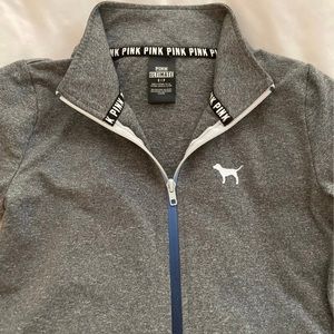NWOT Victoria’s Secret PINK 1/2 Zip Ultimate Fleece size SMALL